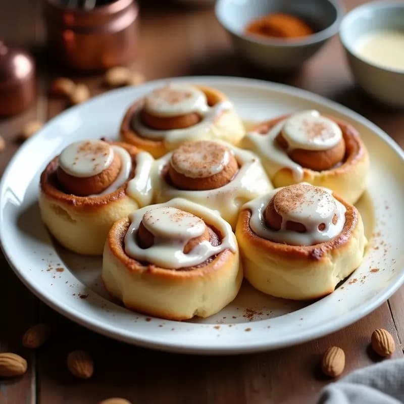 Cinnamon Rolls de Harina de Almendra: Postre Sueco Keto Sin Azúcar