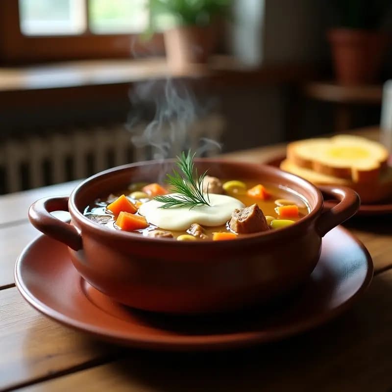 Ciorbă de Burtă con Smântână y Vinagre: Sopa Rumana de Callos con Toque Ácido