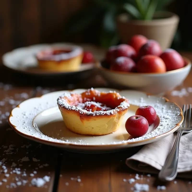 Cl afoutis Francés de Ciruelas y Almendras con Harina de Coco: Postre Sin Gluten