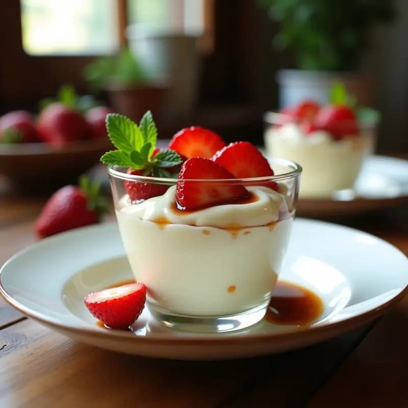 Clotted Cream con Fresas Maceradas en Vinagre Balsámico: Postre Británico Sin Azúcar