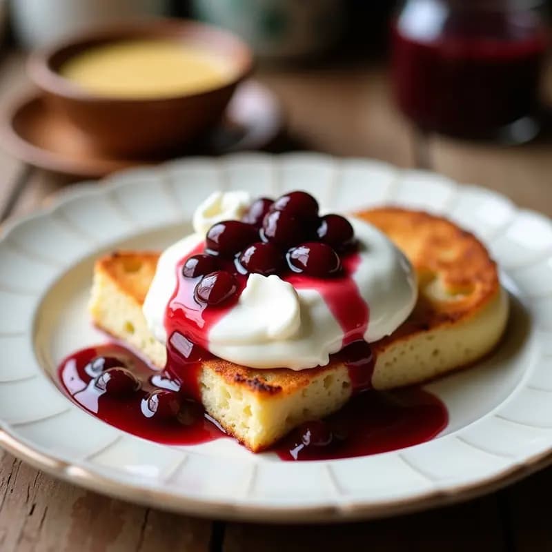 Clotted Cream con Mermelada de Arándanos: Desayuno Inglés Tradicional en Thermomix