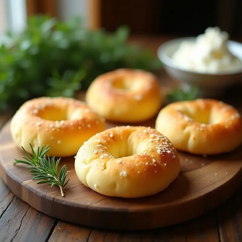 Cloud Bread de Queso Philadelphia y Hierbas: Pan Nube Keto en 10 Minutos