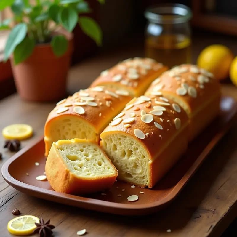 Coca de Llandeta: Pan Dulce Valenciano con Anís y Ralladura de Limón
