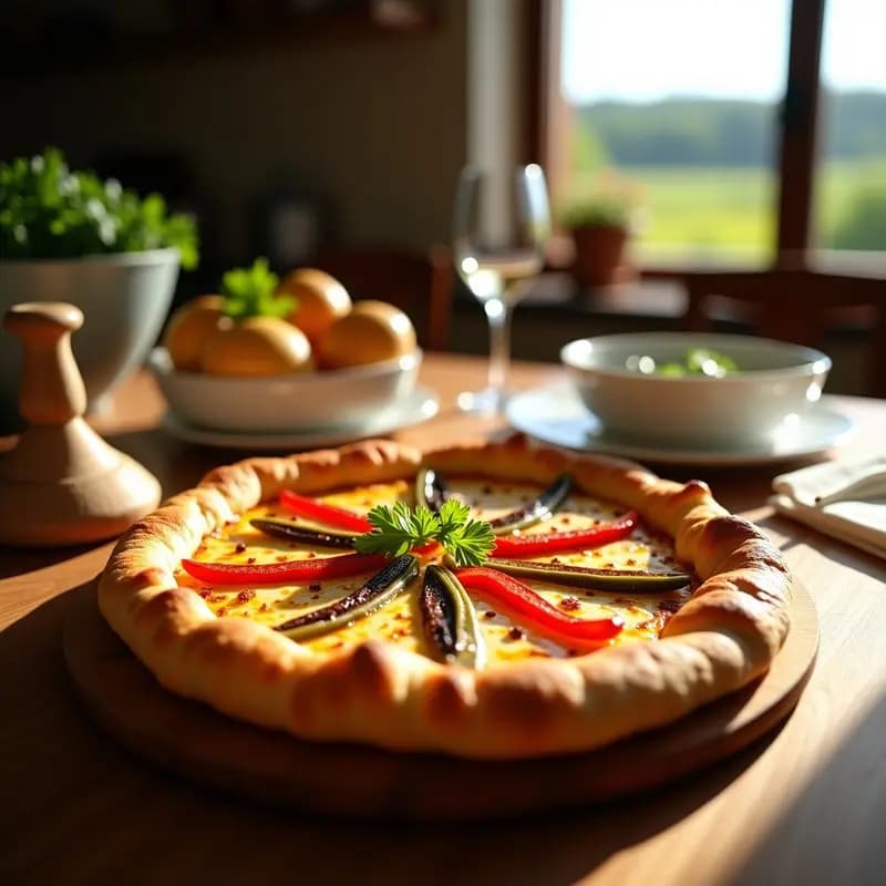 Coca de Recao con Pimientos Asados y Anchoas: Receta Catalana de Verano