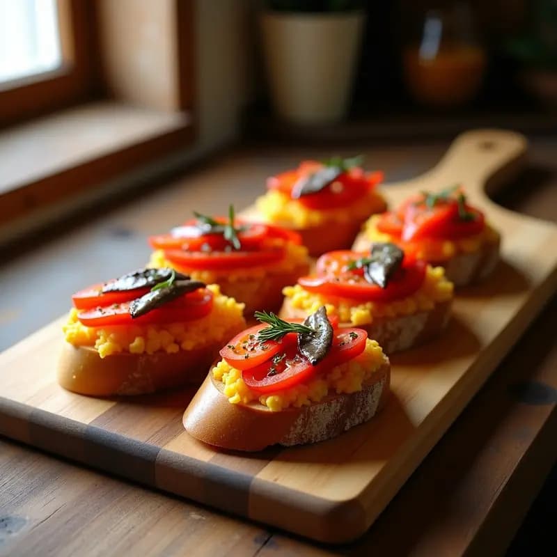 Cocas de Pimientos Asados y Anchoas: Pan Rústico Catalán con Sabores Intensos
