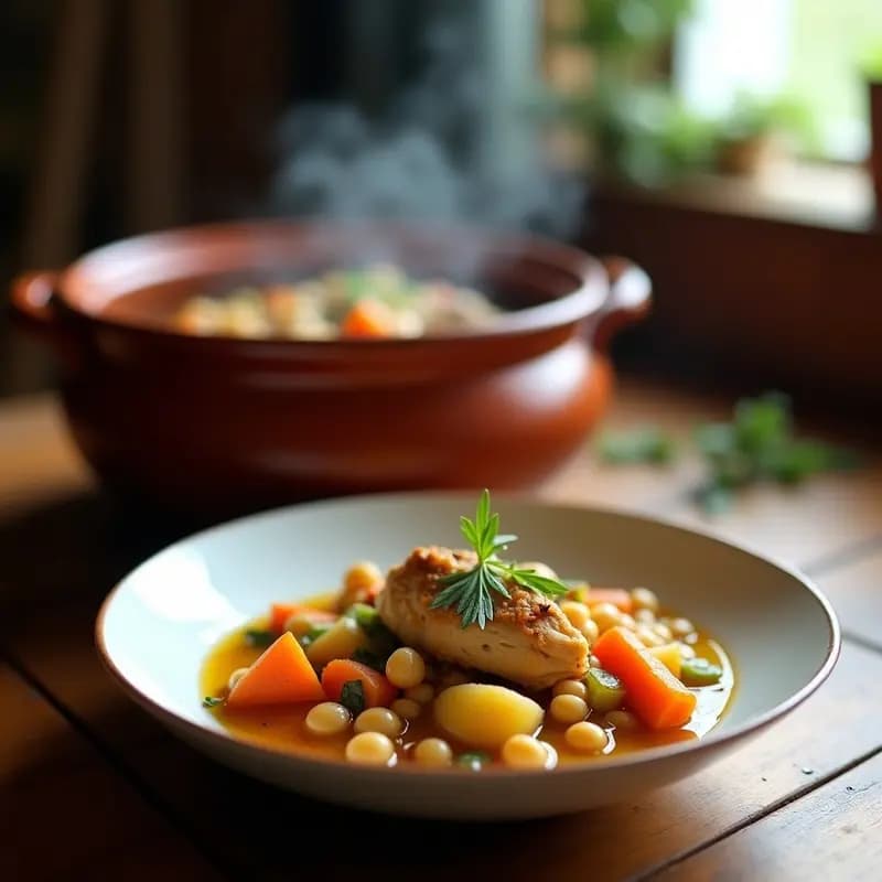 Cocido de Garbanzos con Caldo de Gallina: Receta de la Abuela para Días Fríos