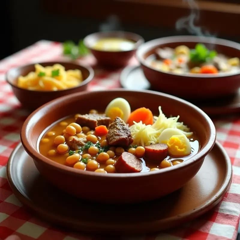 Cocido Madrileño en Dos Ollas: Garbanzos, Verduras y Carnes Separadas para Todos los Gustos