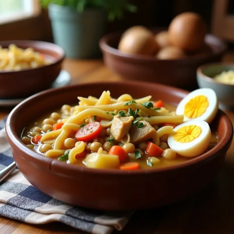 Cocido Madrileño Ligero: Receta Tradicional con Menos Grasas en Olla Exprés