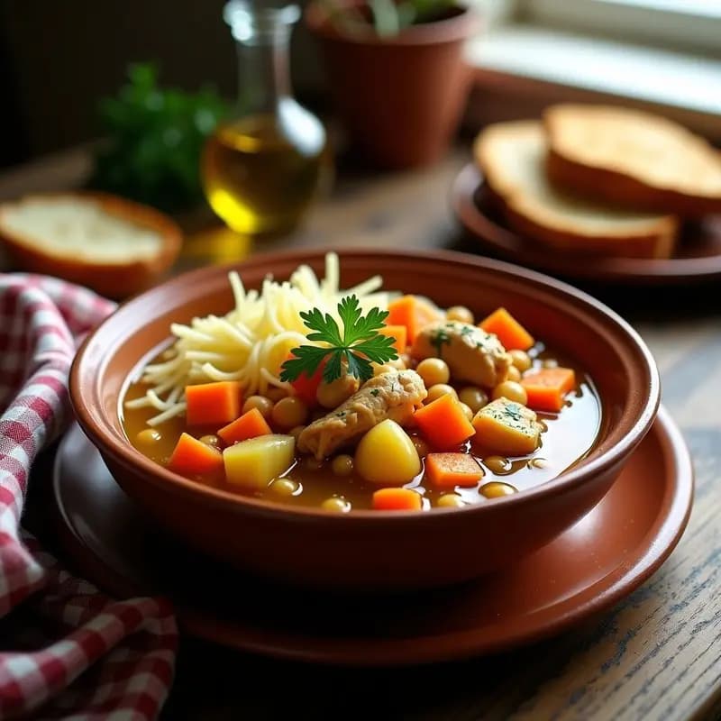 Cocido Madrileño Light con Garbanzos y Verduras: Receta Tradicional Sin Carnes Grasas