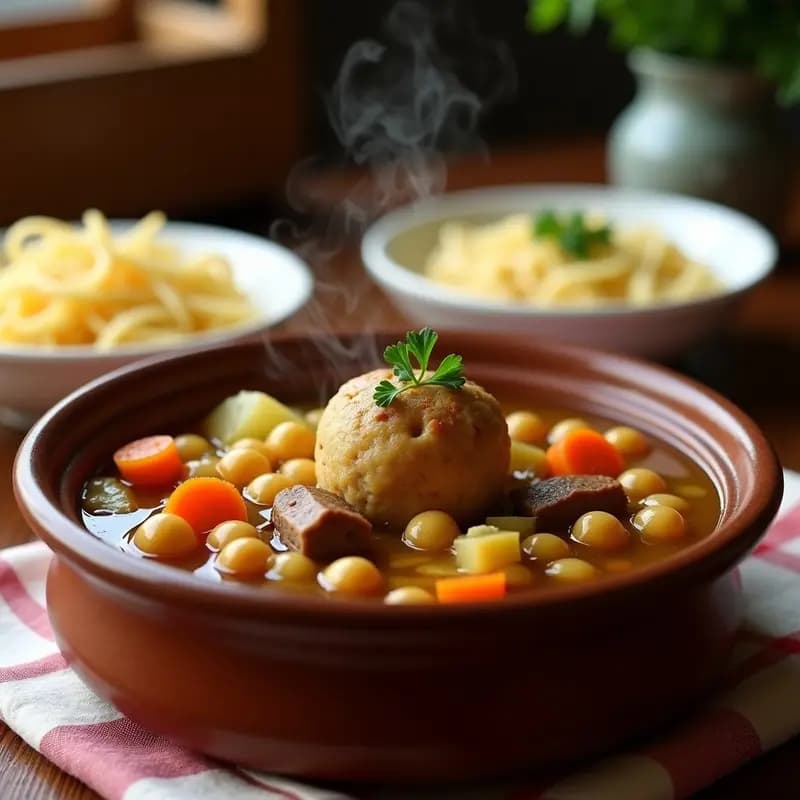 Cocido Madrileño en Versión Mini: Receta de Olla con todos los Sabores en Porción Individual