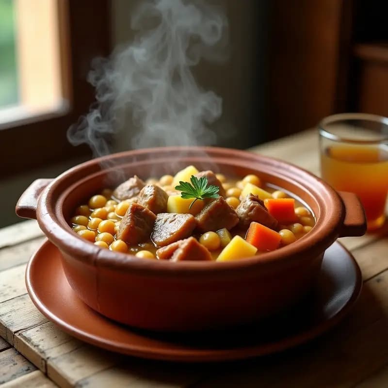 Cocido Madrileño en Tres Volúmenes: Receta Tradicional para Comida Familiar