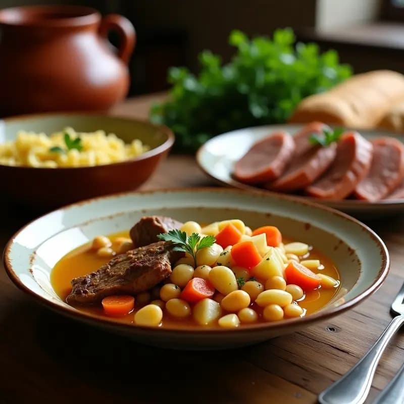 Cocido Madrileño en Tres Vuelcos: Receta de Olla a Presión para Ahorrar Tiempo