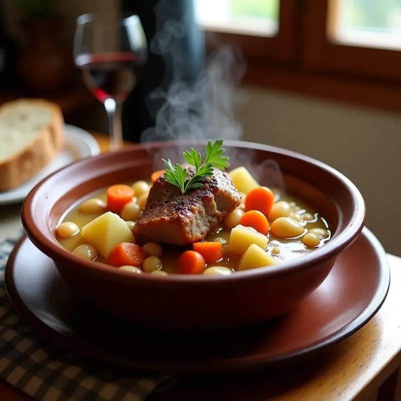 Cocido Montañés con Alubias y Costilla: Receta de Invierno en Olla Lenta
