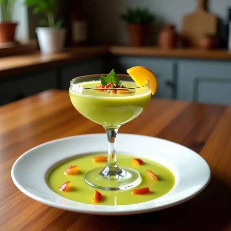 Cocktail de Gazpacho de Remolacha y Manzana Verde: Bebida Detox y Refrescante Sin Alcohol
