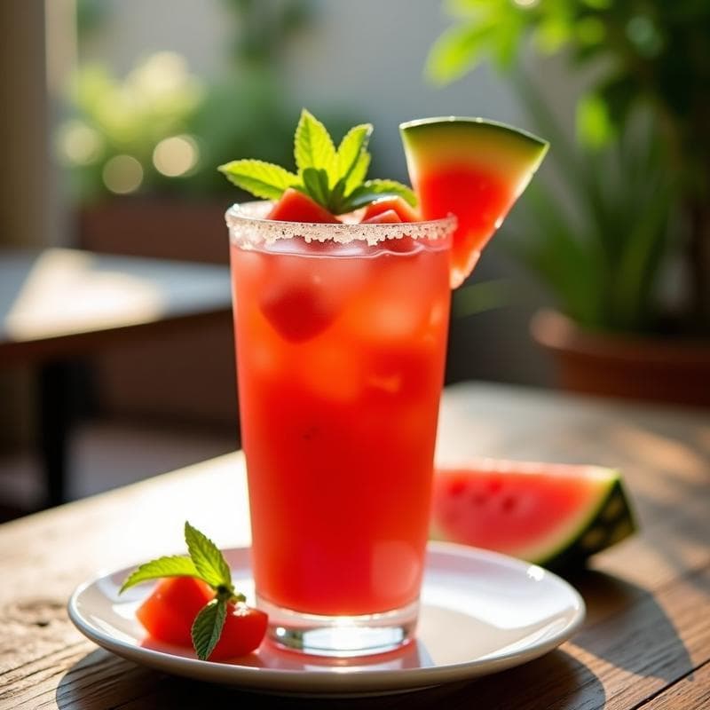 Cocktail de Gazpacho de Sandía y Tomate: Bebida Fresca Andaluza Sin Alcohol