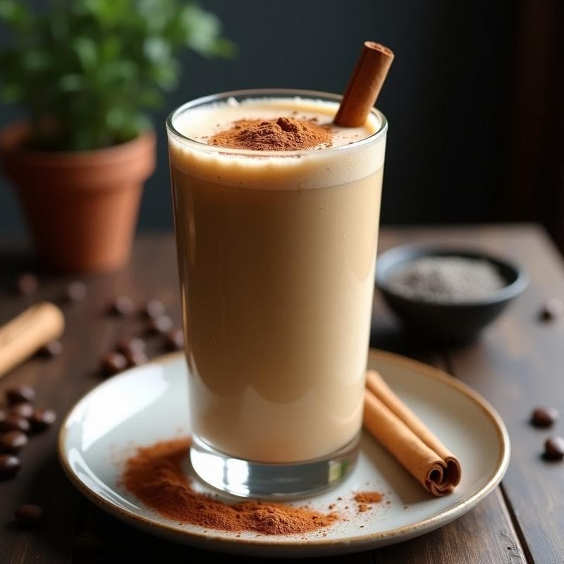 Coffee Smoothie con Proteína de Cáñamo y Canela: Bebida Energética Keto