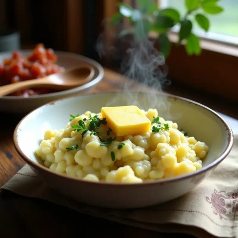 Colcannon Irlandés con Puré de Patatas y Repollo: Acompañamiento Cremoso