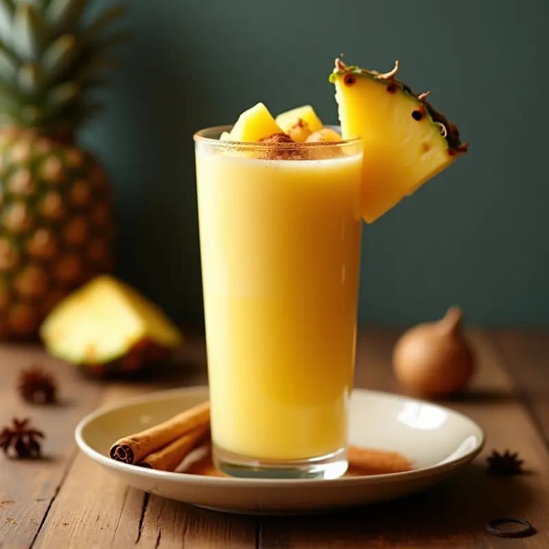 Collado de Piña: Bebida Venezolana con Especias y Leche Condensada sin Azúcar
