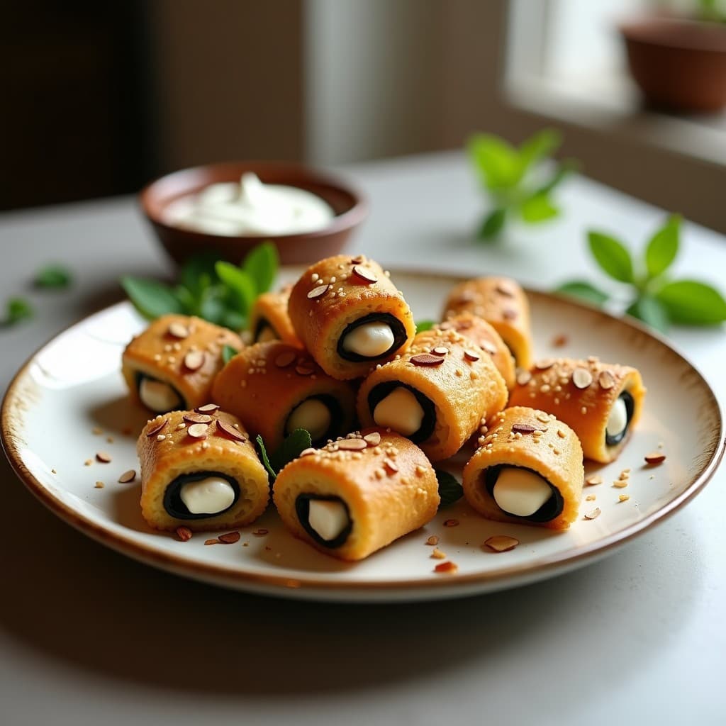 Company Log de Berenjena y Queso Feta: Aperitivo Griego Crujiente en Airfryer