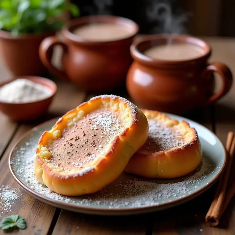 Concha de Pan con Chocolate Caliente: Desayuno Mexicano Tradicional en 10 Minutos