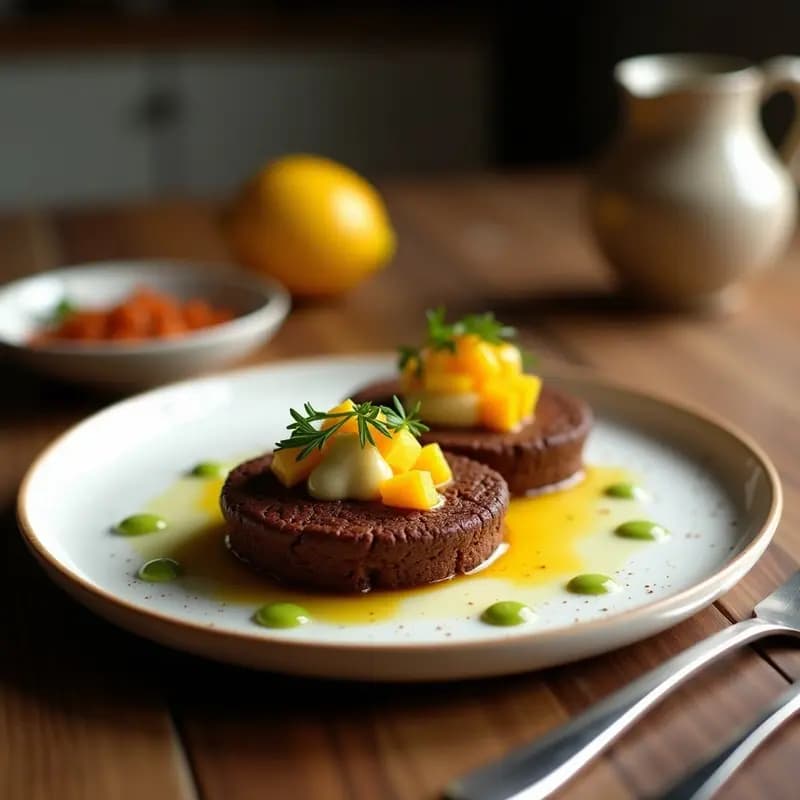 Conchas de Chocolate con Relleno de Wasabi y Mango: Postre Japonés Vegano Sin Horno