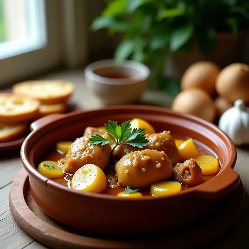 Conejo al Ajillo: Receta Tradicional granadina con Patatas y Ajo