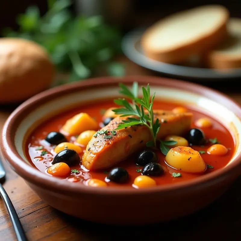 Conejo a la Caza con Tomate y Aceitunas: Guiso de Monte en Olla Lenta