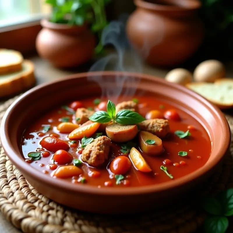 Conejo con Tomate y Hierbas Provenzales: Guiso de la Huerta Murciana