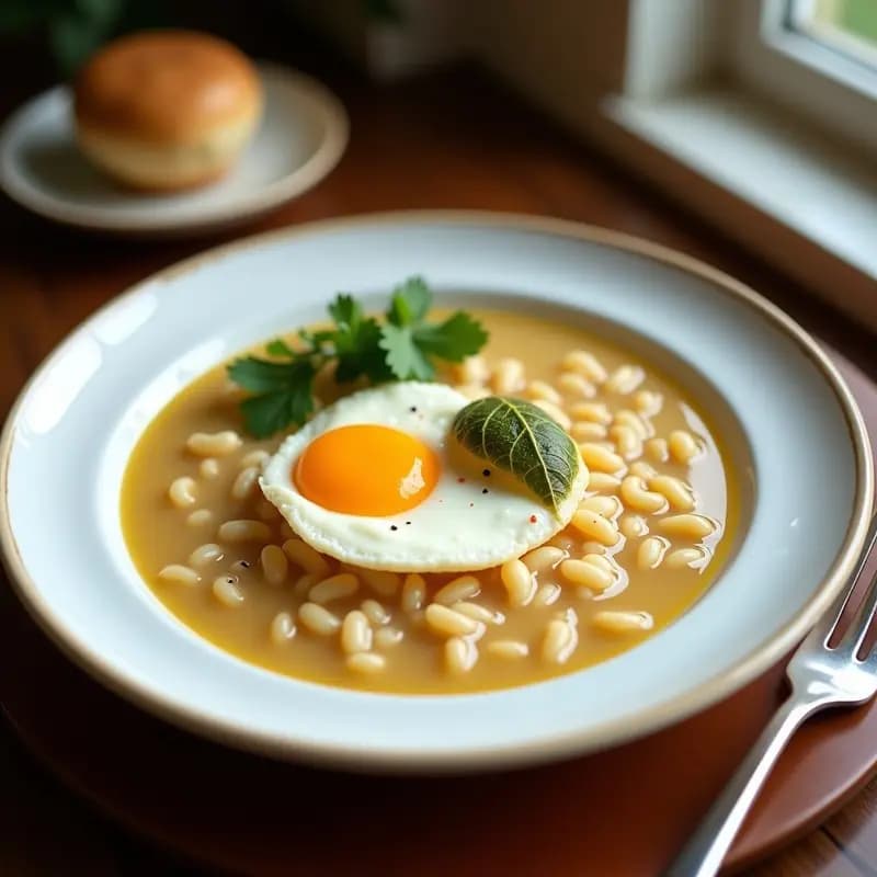 Congee de Arroz con Jengibre y Huevo Centenario: Desayuno Chino Energético