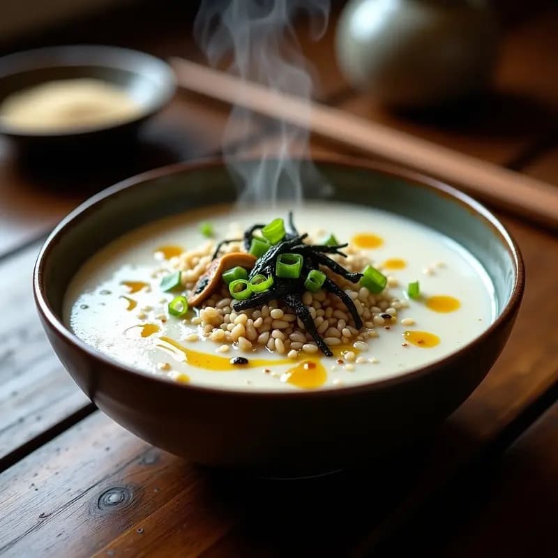 Congee de Arroz Salvaje con Jengibre y Semillas de Sésamo: Desayuno Chino Reconfortante y Detox