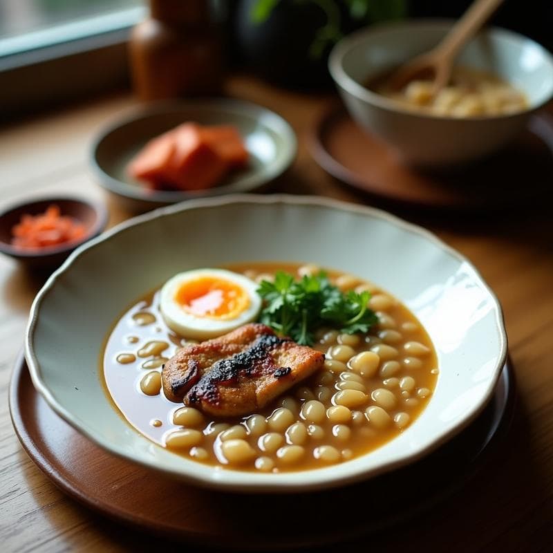 Congee de Hongos Shiitake y Jengibre Negro: Desayuno Chino Detox en Olla Lenta
