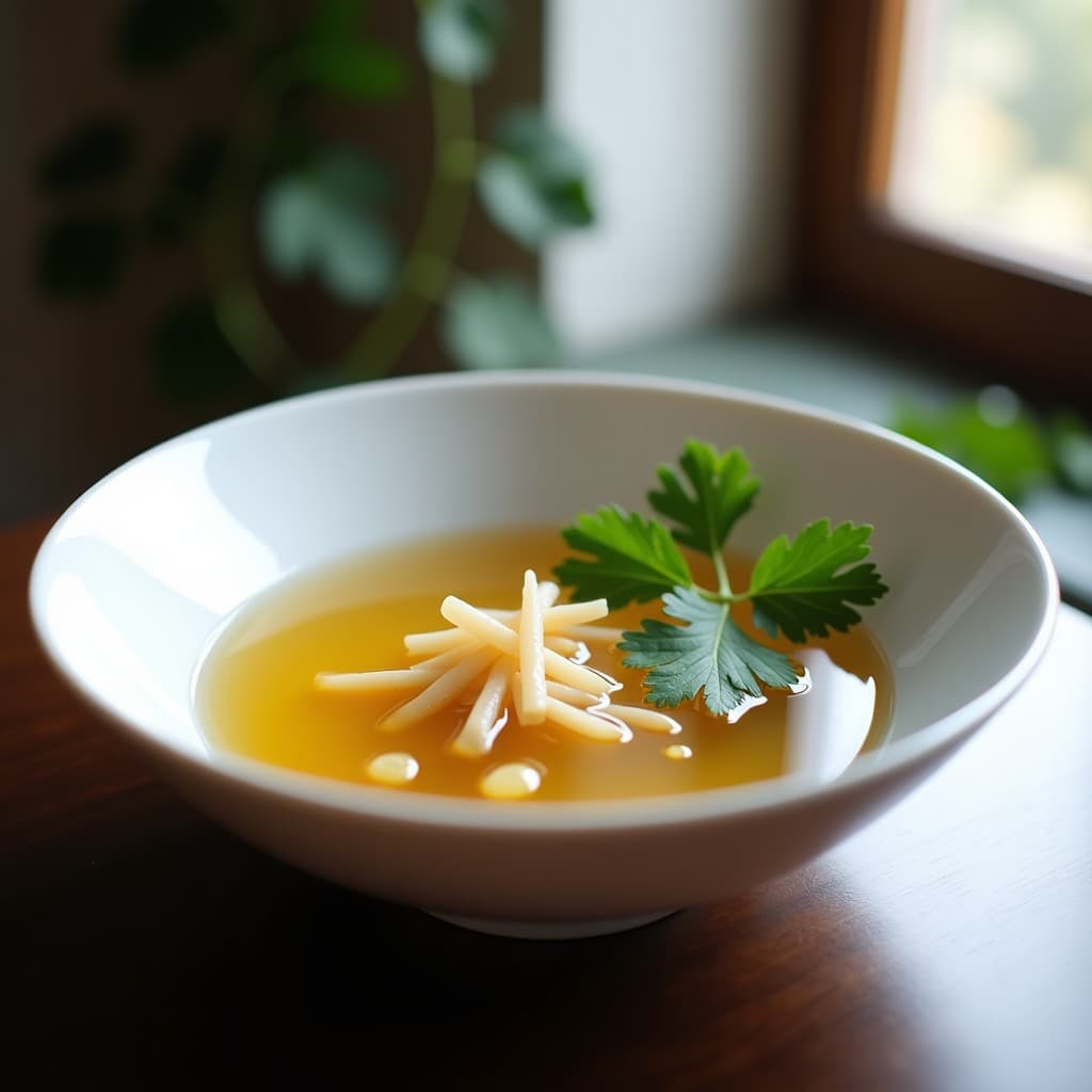 Consomé de Hongos Shimeji y Jengibre: Receta Japonesa Detox en Olla Exprés