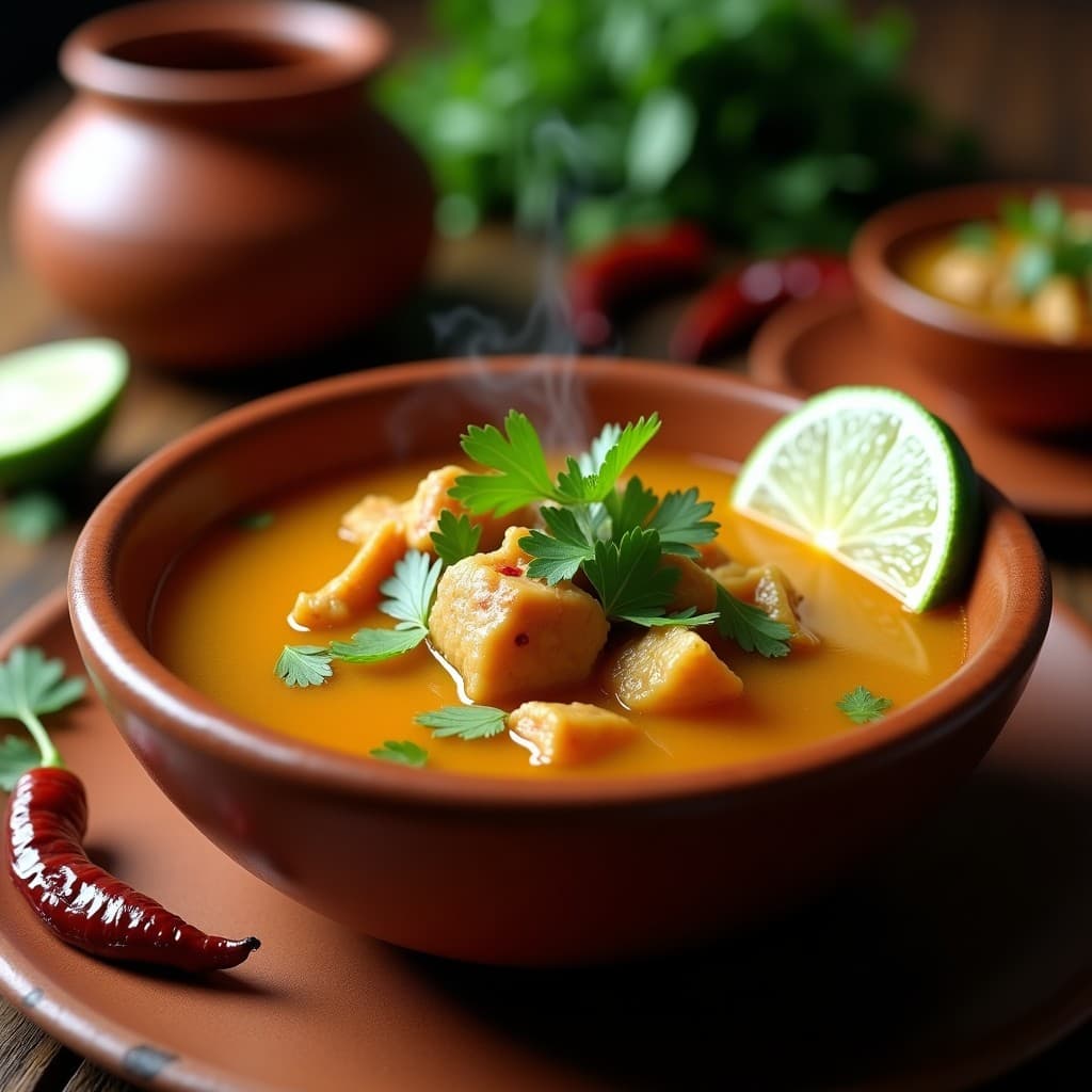 Consomé de Pollo con jerarquía de Chiles y Cilantro: Receta Mexicana Tradicional en Olla Lenta