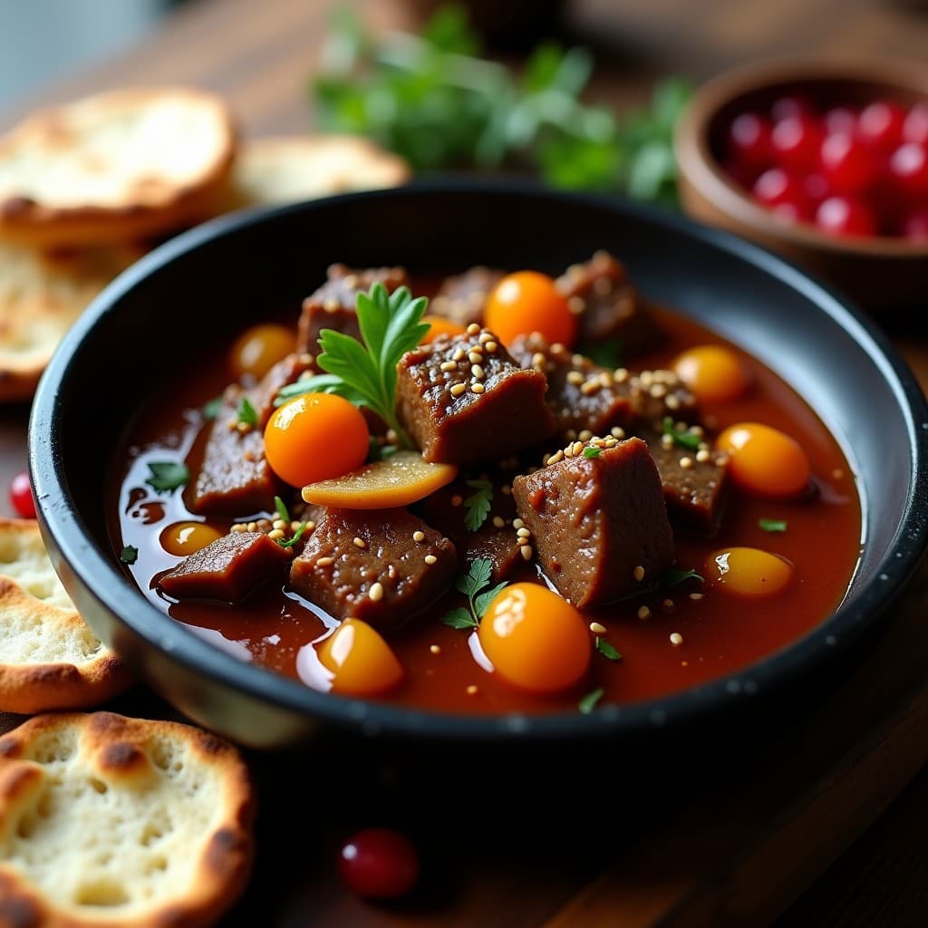 Constantinopla de Berenjena y Cordero: Receta Turca en Olla Lenta con Toque Aromático