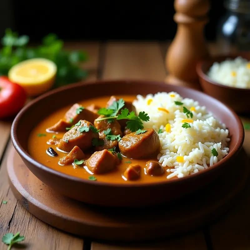 Cordero al Curry con Yogur Griego y Arroz Basmati: Receta Pakistani Tradicional