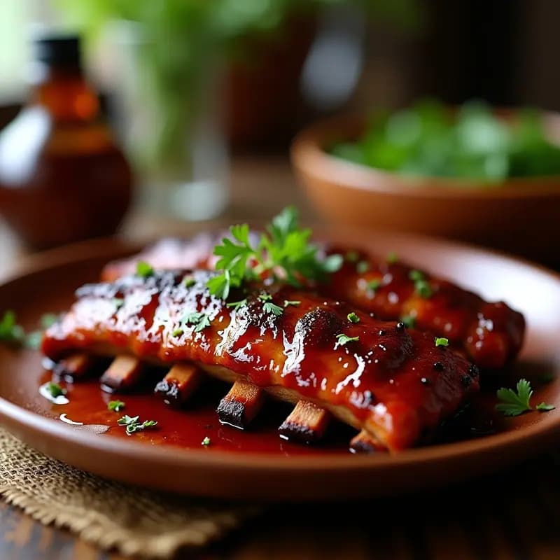 Costillas BBQ con Salsa de Caramelo y Whisky: Receta para Chuparse los Dedos