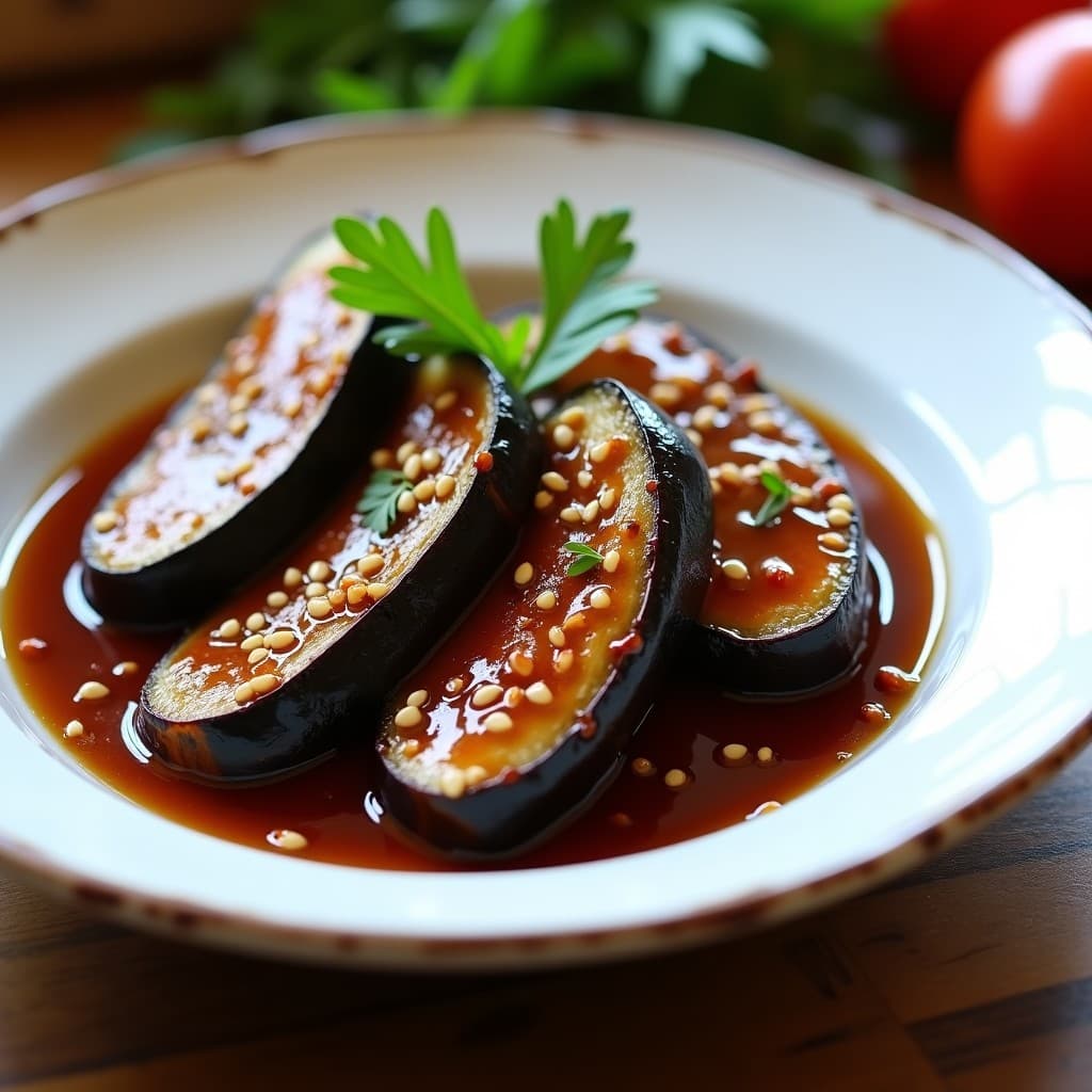 Costillas de Berenjena al Vinagre Balsámico y Miel de Agave: Receta Italiana Vegana en Olla Lenta