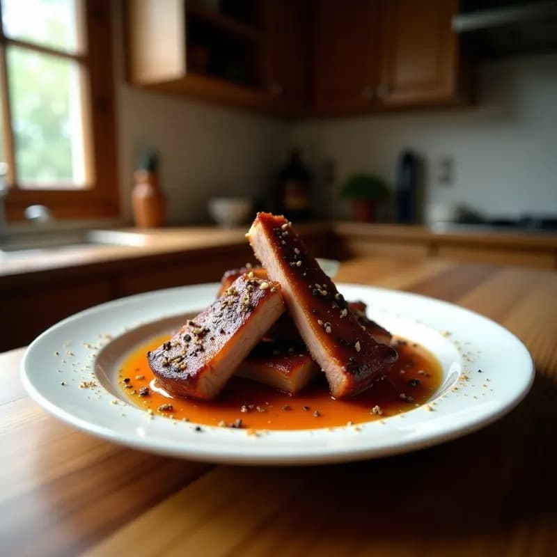 Costillas de Cerdo al Horno con Glaseado de Coca-Cola y Barbacoa: Receta para Carnívoros Sin Remordimientos