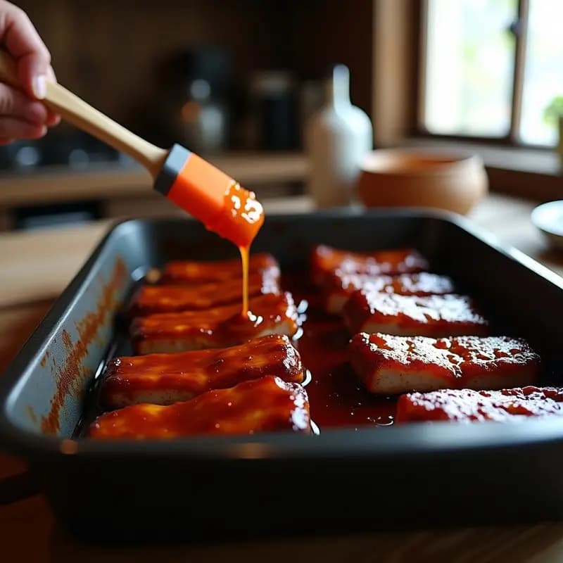 Costillas de Cerdo Glasadas con Salsa Barbacoa y Miel para Chuparse los Dedos