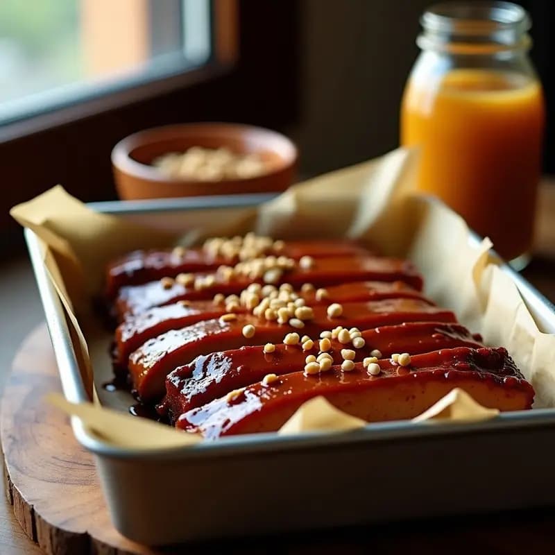 Costillas Glaseadas con BBQ y Mantequilla de Maní: Receta para Chuparse los Dedos