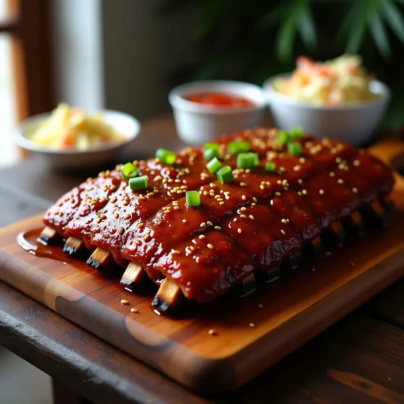 Costillas Glaseadas con Miel y Sriracha: Receta al Horno Jugosas y Picantes en 2 Horas