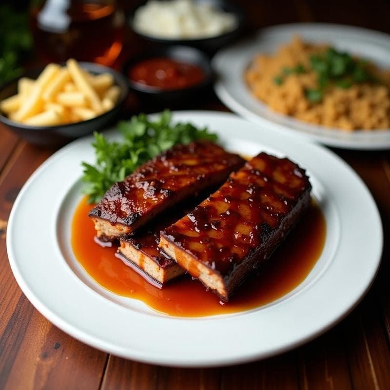 Costillas de Seitan al BBQ con Salsa de Whisky y Miel: Receta Vegana en Airfryer
