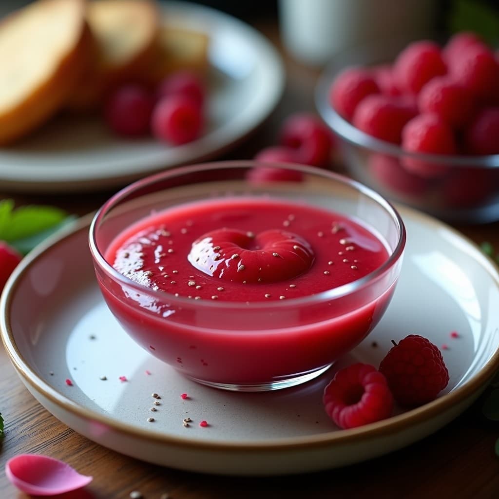 Coulis de Frambuesa y Rosa Mosqueta: Salsa Saludable para Postres en 5 Minutos