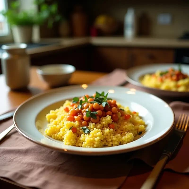 Couscous de Coliflor con Pasas y Almendras: Versión Keto del Clásico Marroquí