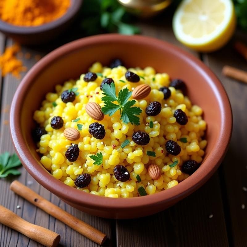 Couscous de Coliflor y Pasas: Receta Keto con Especias Marroquíes en Thermomix