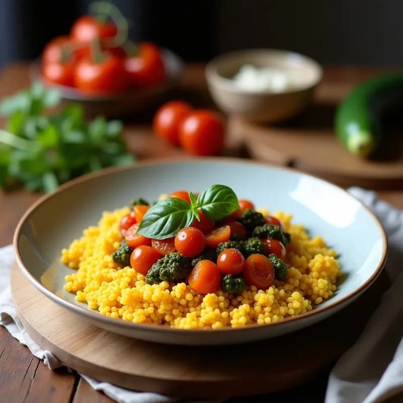 Couscous Marroquí Vegano: Receta Rápida en Airfryer con Verduras Asadas
