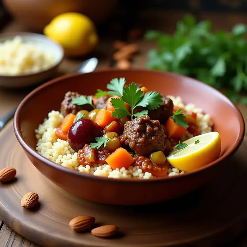 Couscous de Quinoa con Cordero y Ciruelas: Receta Marroquí Modernizada Sin Gluten