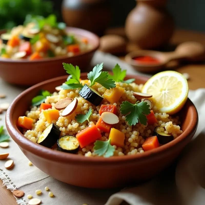 Couscous de Quinoa con Verduras y Ras el Hanout: Receta Marroquí Ligera y Sin Gluten