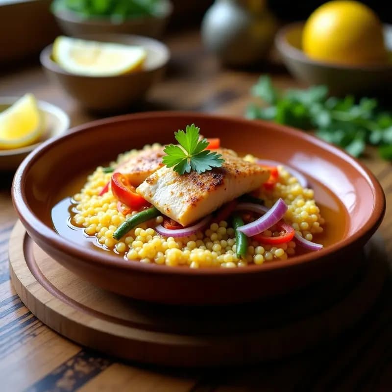 Cousse-Cousse Senegales con Pescado al Limón: Receta Africana Rica en Omega-3