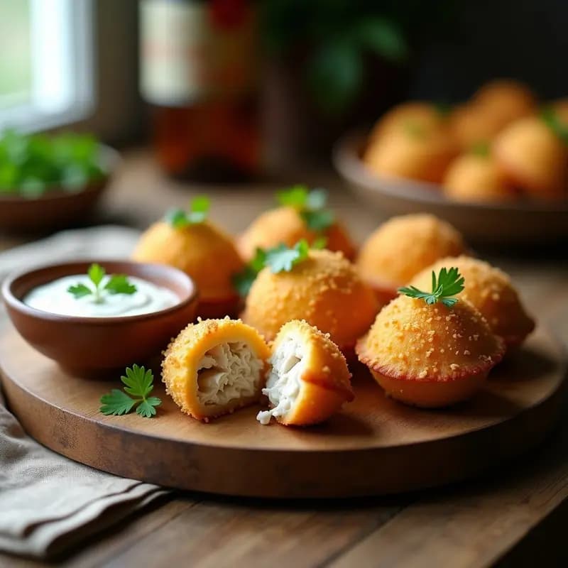 Coxinha Brasileira de Pollo y Requesón: Receta en Airfryer con Toque Cremoso